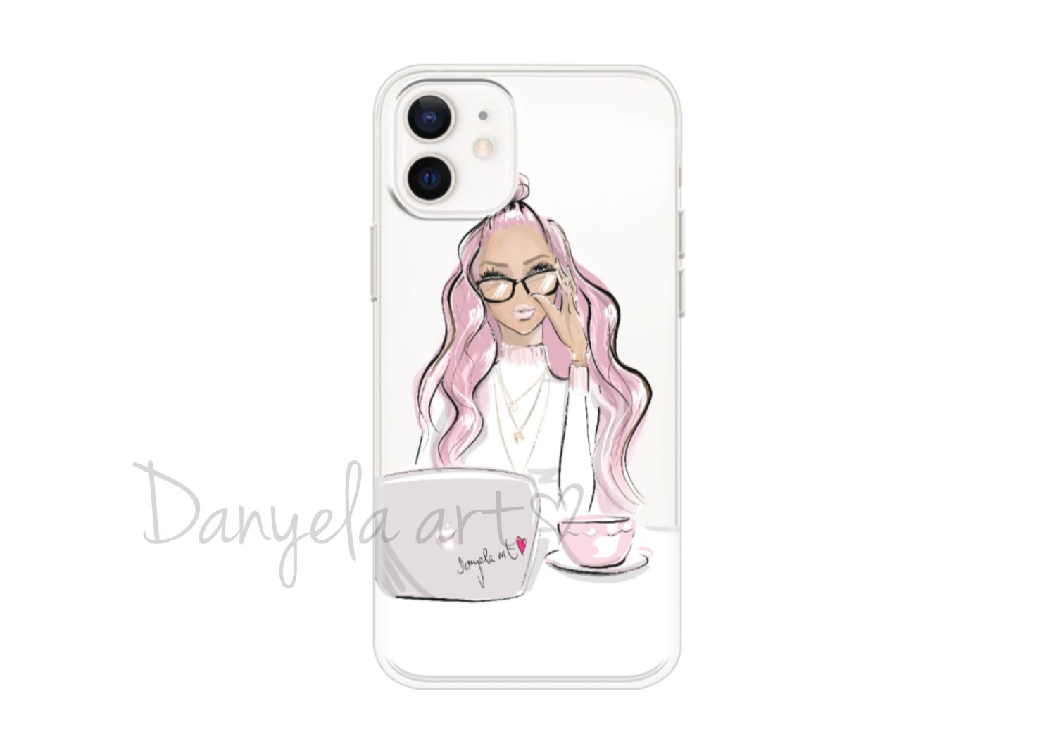 GIRLBOSS IN PINK phone case Danyelaart